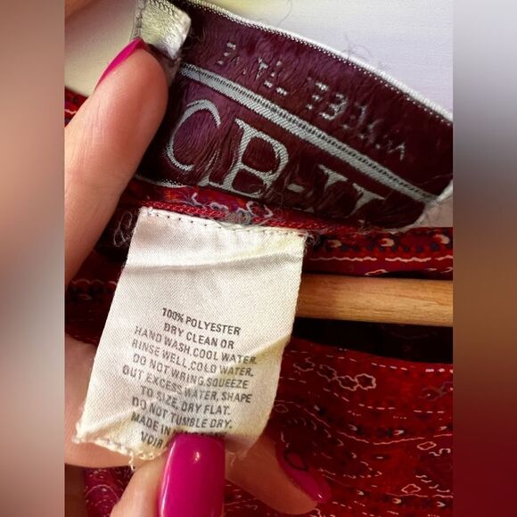 Neiman Marcus by Castleberry vintage dress midi red size S casual summer party - Picture 7 of 16